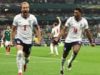 England’s 10 men hang on after Kane penalty to beat Mexico in World Cup thriller