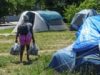 ‘Where did they go?’: homeless people feel force of America’s brutality in World Cup clean-up