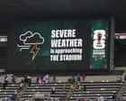 Mexico v England: World Cup 2026 last 16 tie hit by thunderstorm in buildup – live