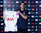 Sandro Tonali seals £92.5m move to Tottenham on back of ‘magic’ sales pitch