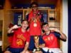 A big red speaker, Louis Vuitton trophy trunks and a tattoo bet – how Spain celebrated World Cup win