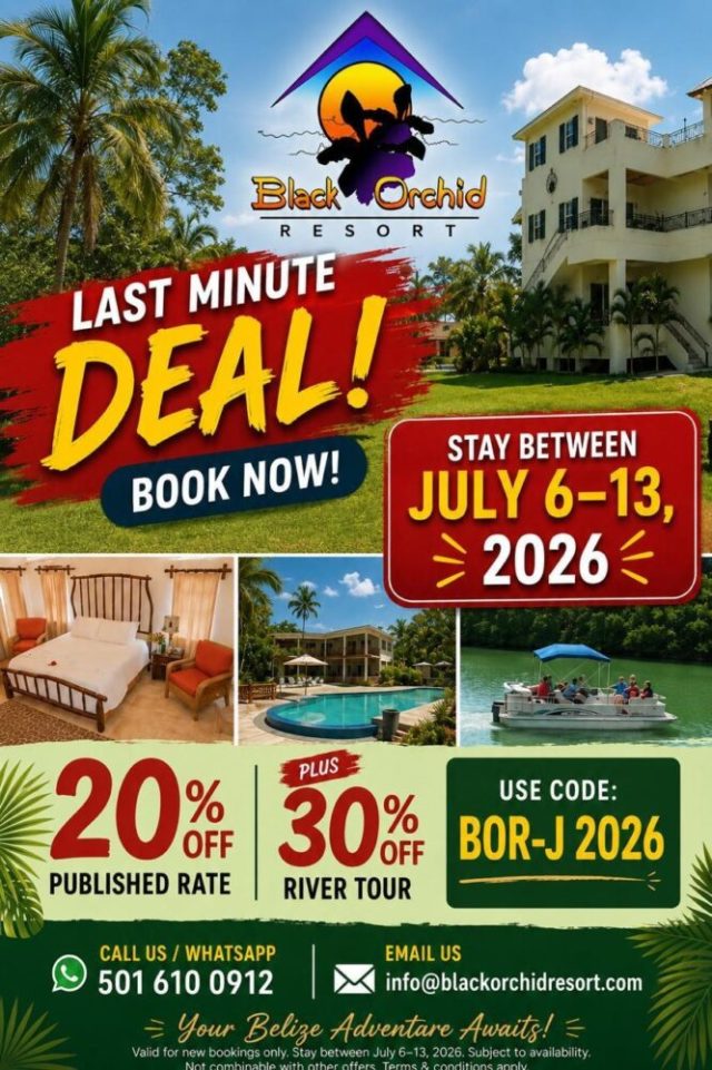 Your Belize adventure awaits with Black Orchid Resort’s last minute deal