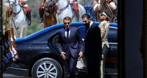 Explosions rock Damascus during Macron’s visit