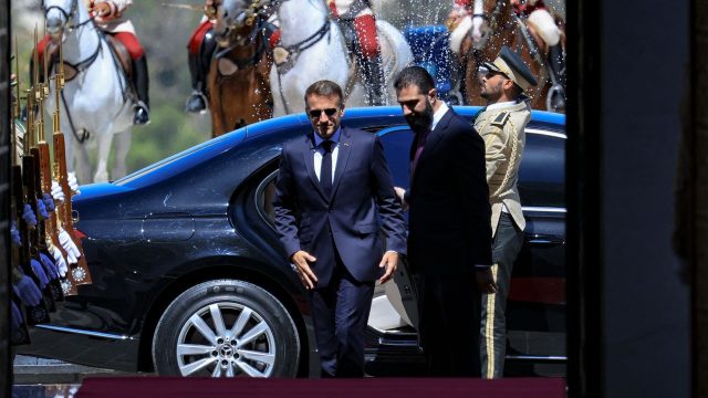Explosions rock Damascus during Macron’s visit