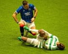 Celtic celebrate heated win over Rangers in final of revived Tennent’s Sixes