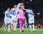 Rulli’s shootout heroics earn Manchester City Carabao Cup win against Brighton